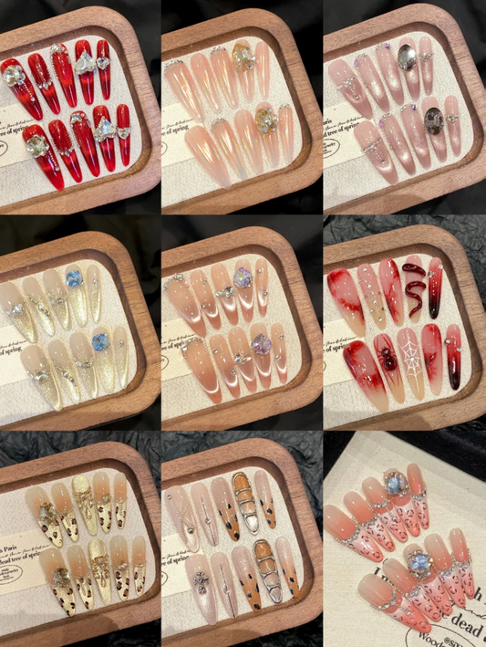 DIY (Normal Type-Long-M Size) Handmade Presson Nail-Lucky Bags - Open in Live